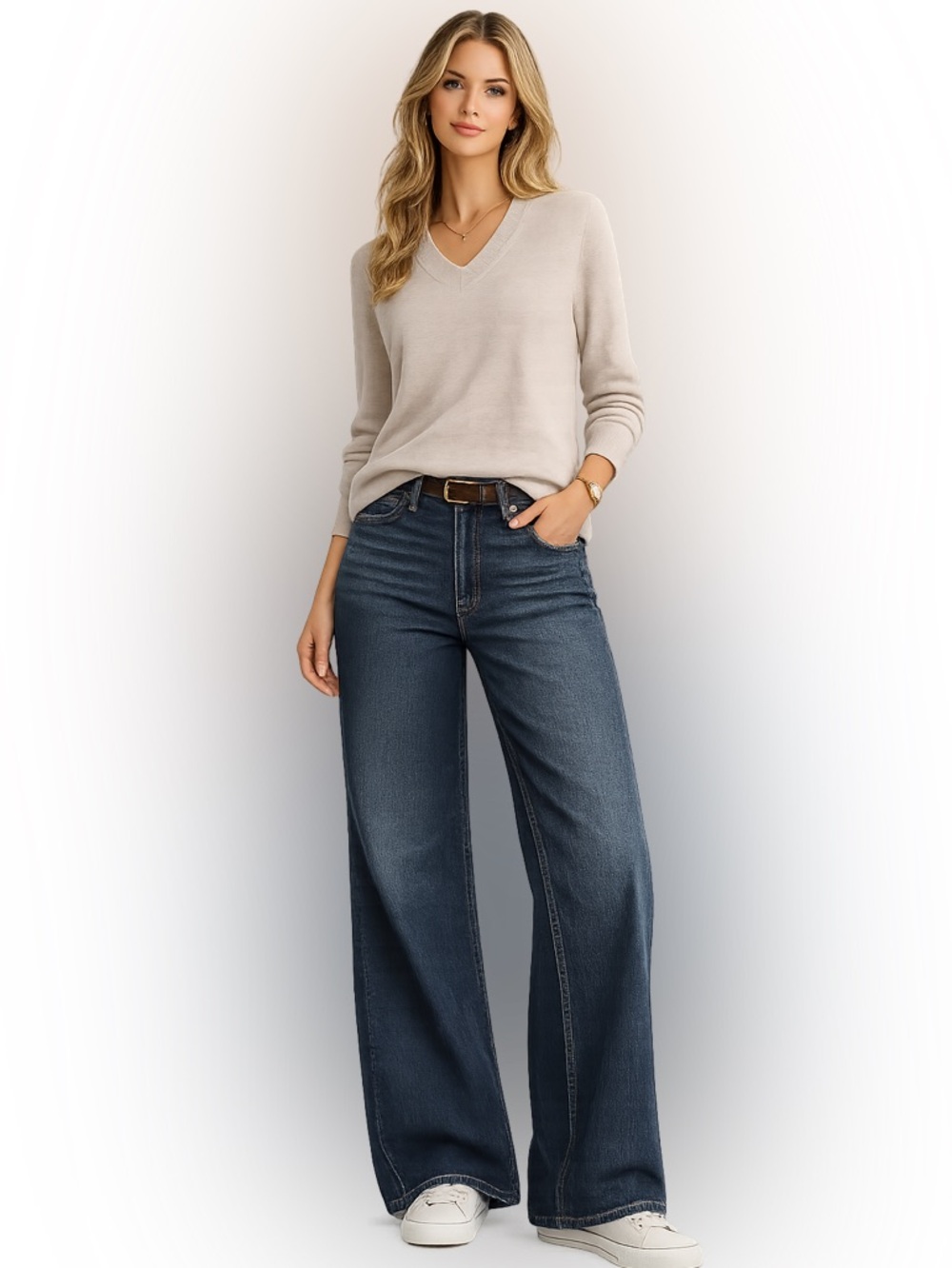 Celebrity Pink wide leg jeans dark denim great condition worn 1X. Size 15/32